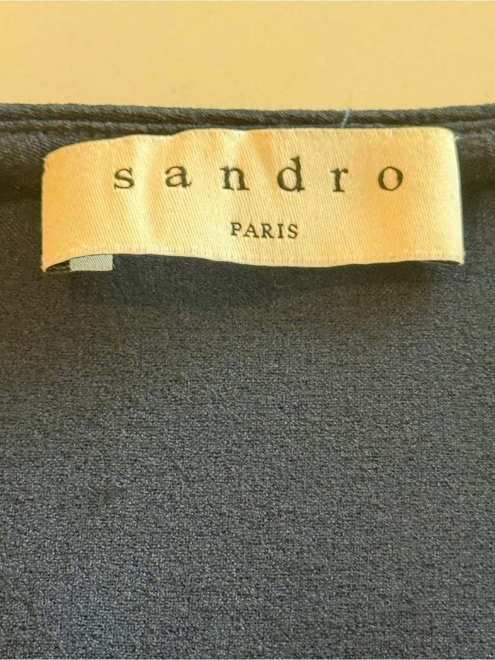 Sandro Navy Long-Sleeve Button Front Dress - Picture 3 of 5